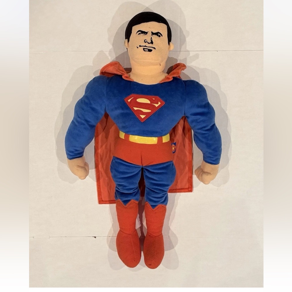 DC Comics Vintage Superman Jumbo 34" Large Plushie Plush RARE HTF 2005